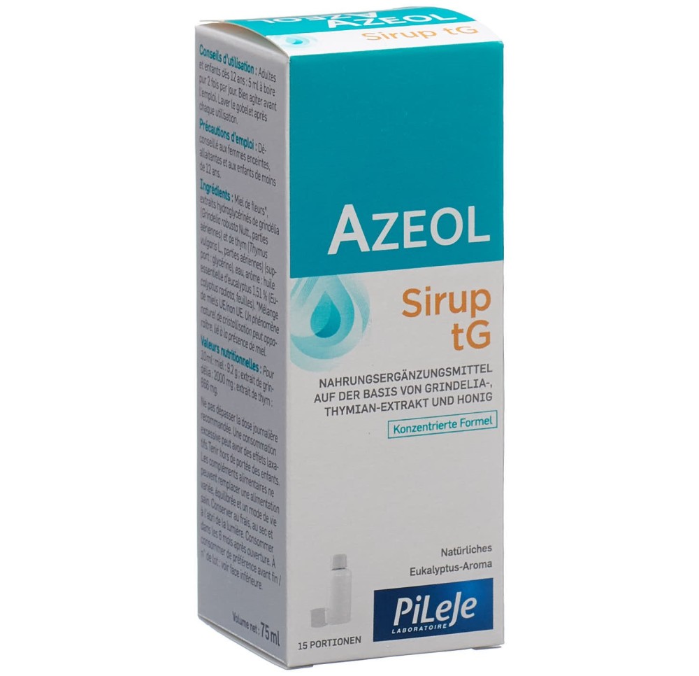 AZEOL tG sirop arôme nat eucalyptus fl 75 ml AZEOL tG sirop arôme nat eucalyptus fl 75 ml