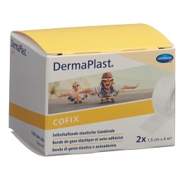 DERMAPLAST CoFix 1.5cmx4m blanc 2 pce