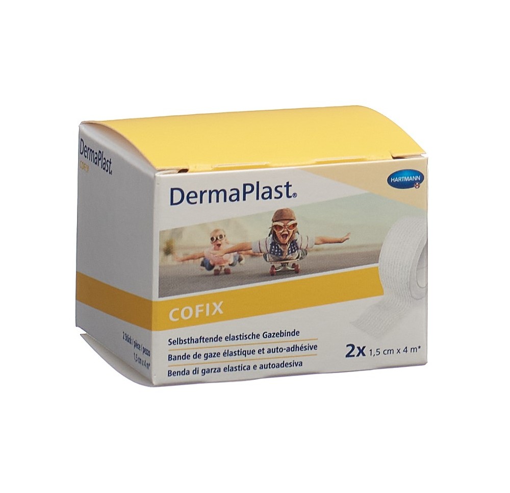 DERMAPLAST CoFix 1.5cmx4m blanc 2 pce