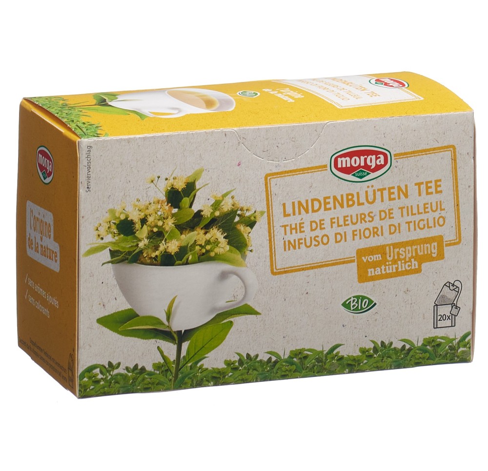 MORGA thé fleurs de tilleul a/p bio sach 20 pce MORGA thé fleurs de tilleul a/p bio sach 20 pce