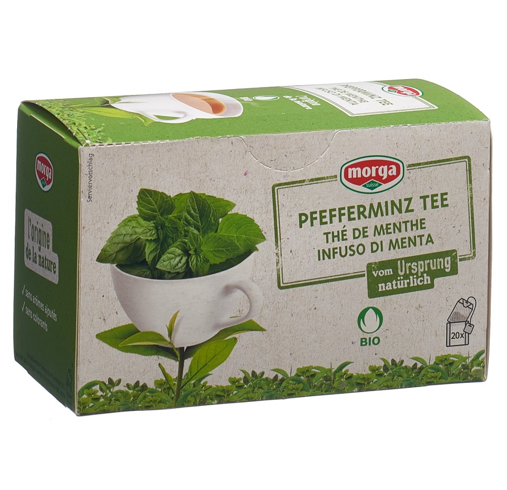 MORGA thé menthe a/p bio bourgeon sach 20 pce MORGA thé menthe a/p bio bourgeon sach 20 pce