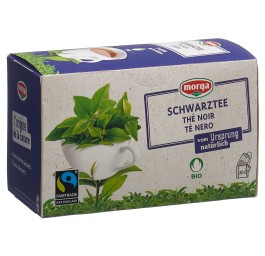MORGA thé noir a/p bio fairtrade bourgeon 20 pce