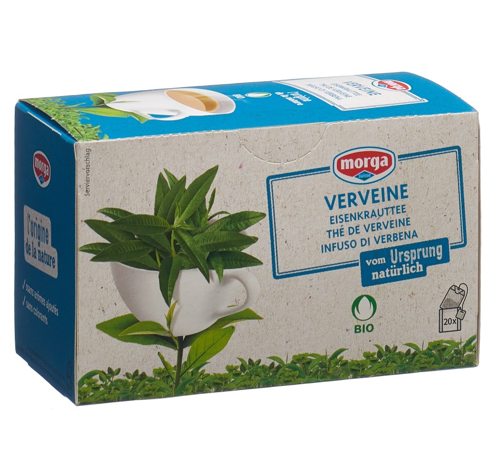 MORGA thé verveine a/p bio bourgeon sach 20 pce MORGA thé verveine a/p bio bourgeon sach 20 pce