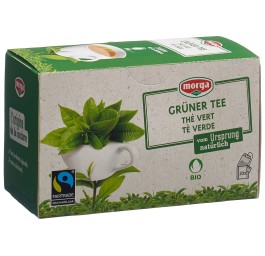 MORGA thé vert a/p bio fairtrade bourgeon 20 pce