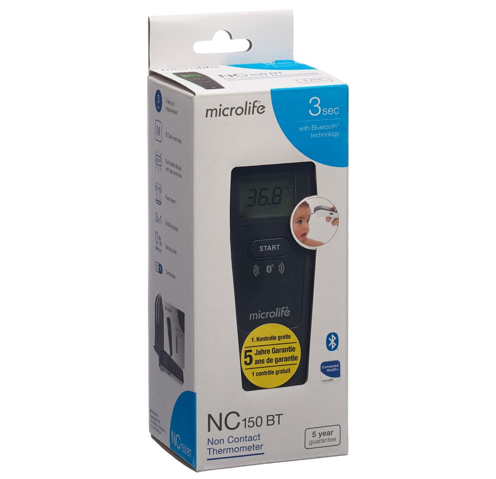 MICROLIFE non-contact Bluethoot thermomètre NC150 MICROLIFE non-contact Bluethoot thermomètre NC150