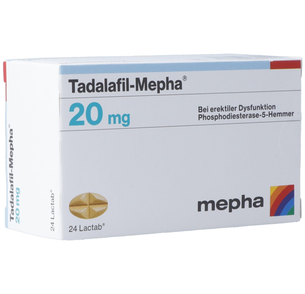 TADALAFIL Mepha cpr pell 20 mg 24 pce