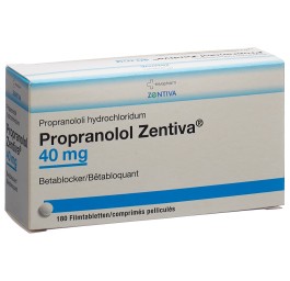 PROPRANOLOL Zentiva cpr pell 40 mg bte 180 pce
