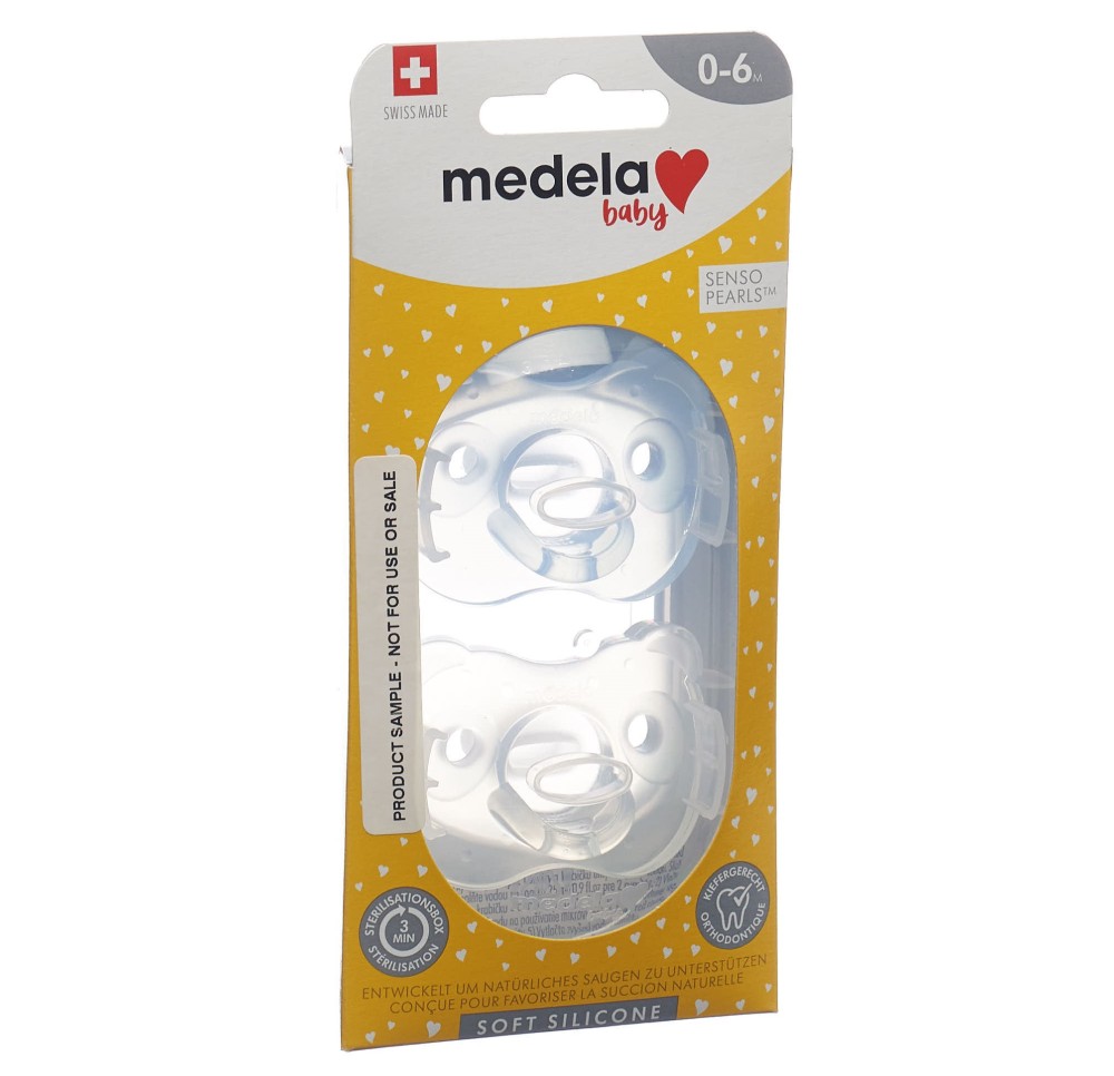 MEDELA Baby Sucette Soft Silicone 0-6 bleu 2 pce