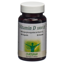 CHRISANA Vitamine D3 caps 1000 UI bte 100 pce