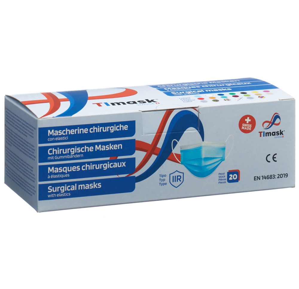 TIMASK Masque médical jet type IIR printem 20 pce