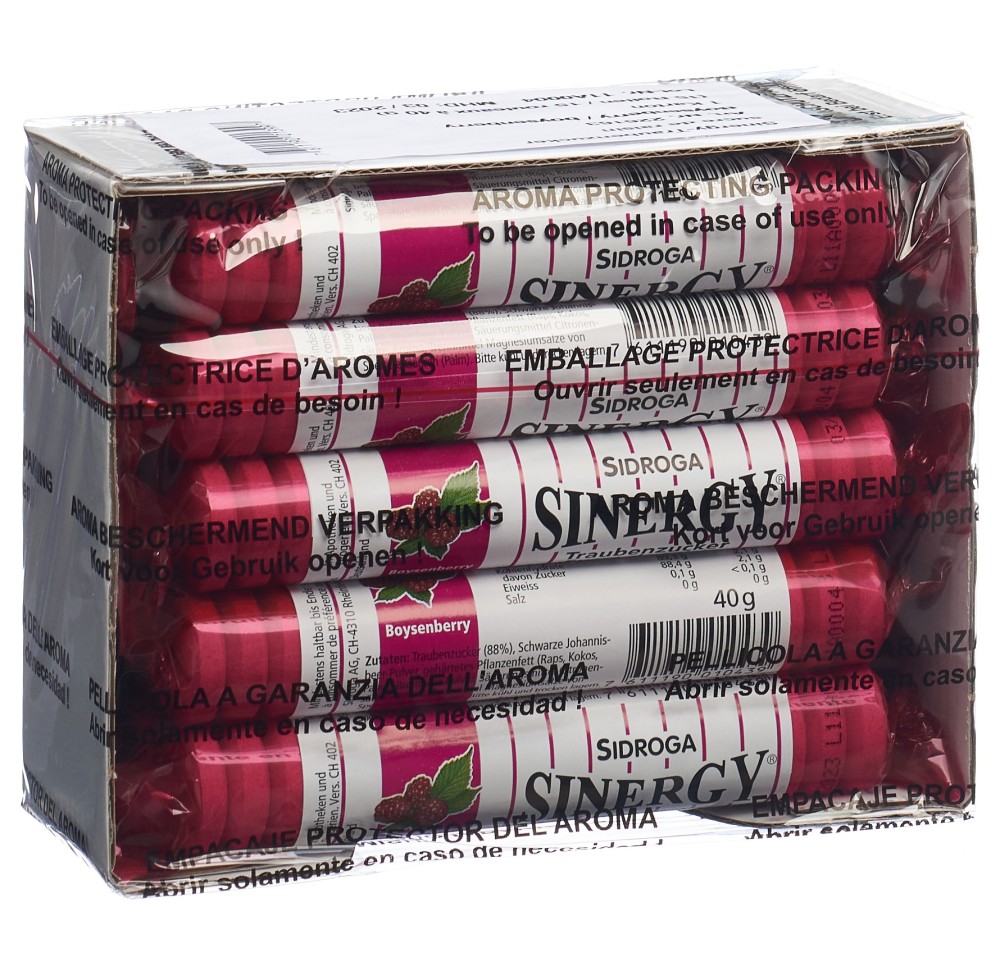 SINERGY sucre de raisin boysenberry 15 x 40 g