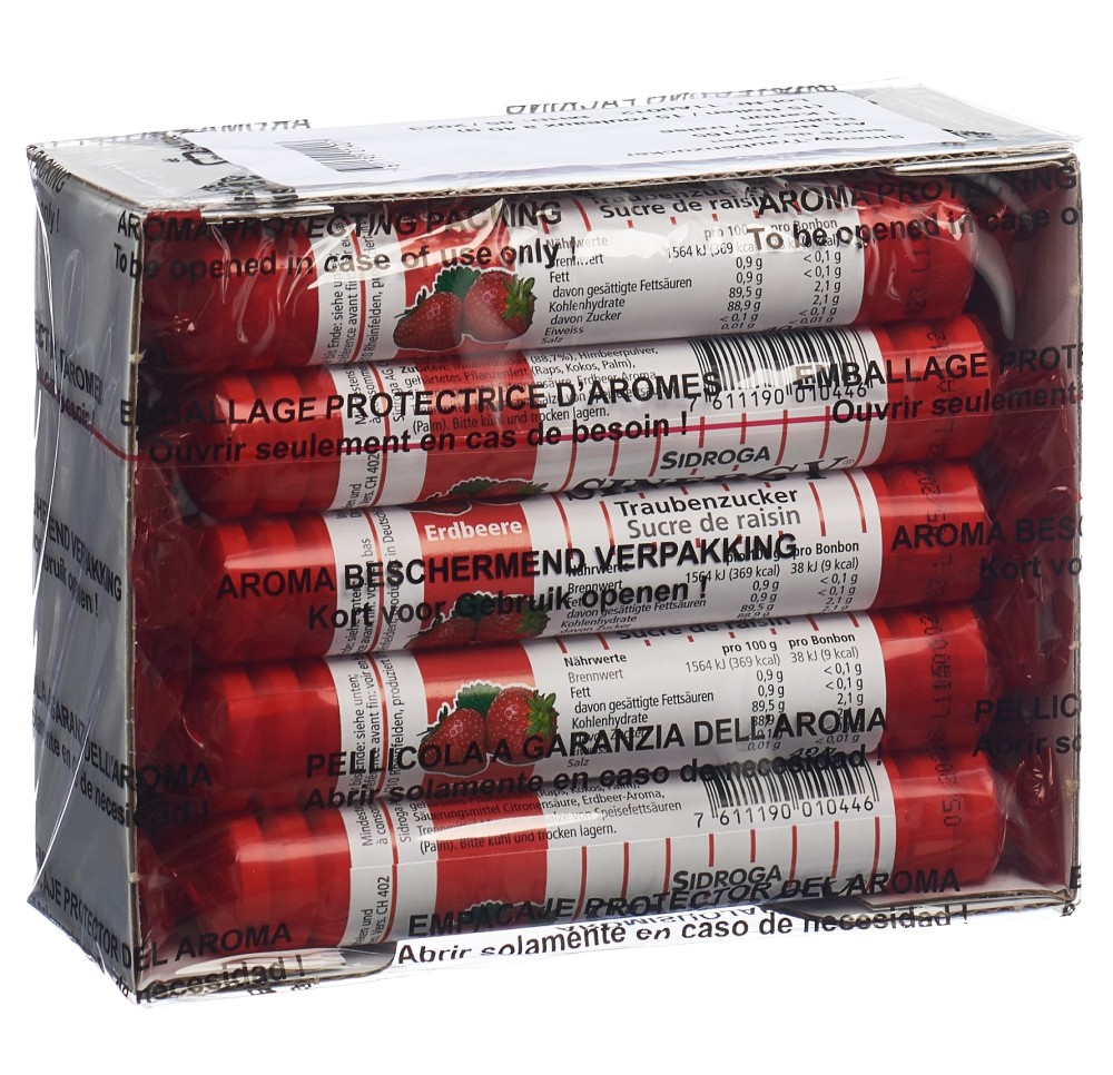 SINERGY sucre de raisin fraise 15 x 40 g
