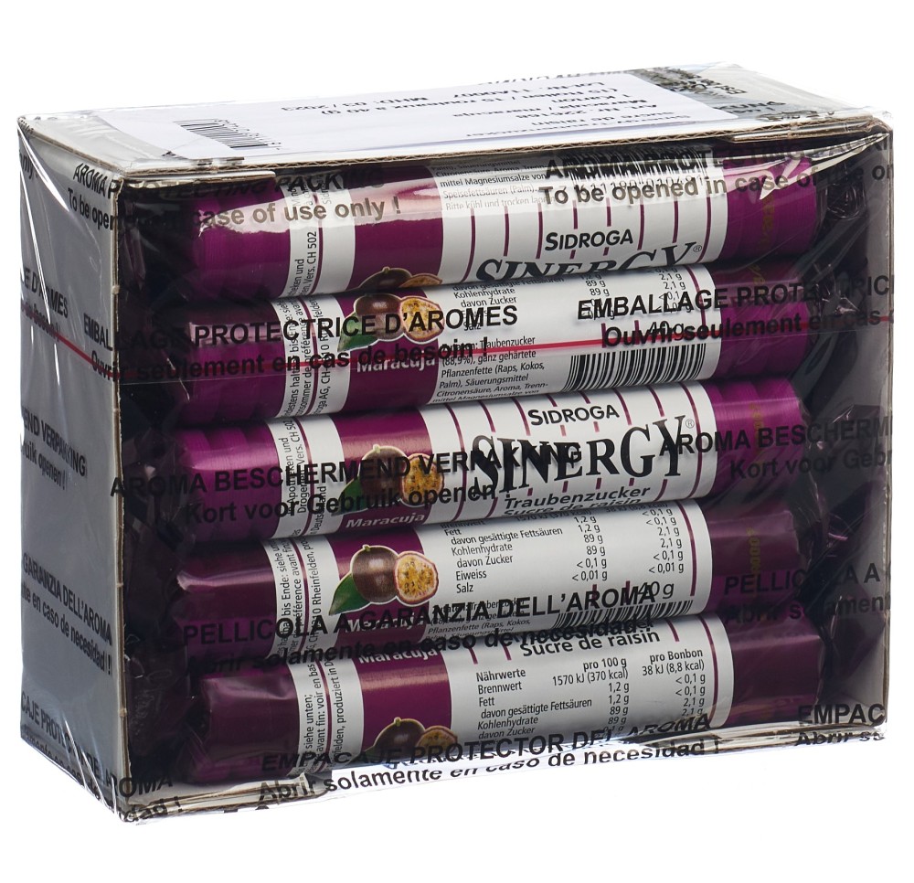 SINERGY sucre de raisin maracuja 15 x 40 g