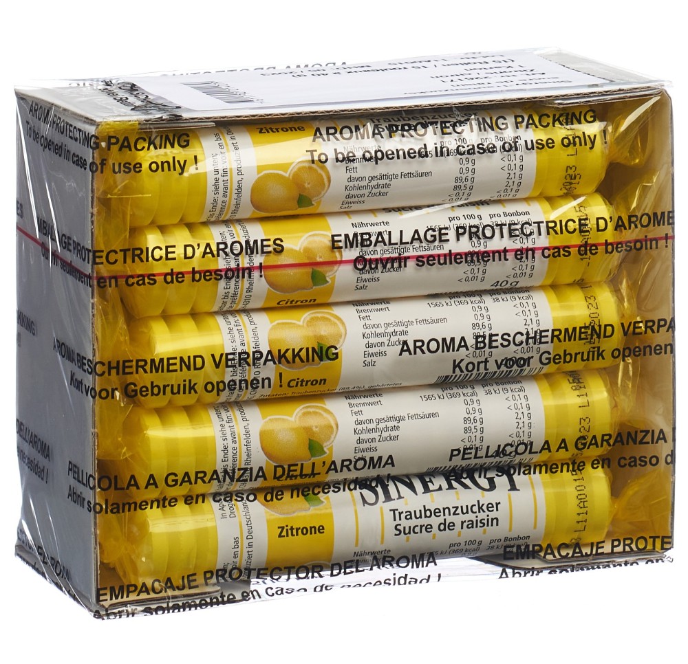 SINERGY sucre de raisin citron 15 x 40 g