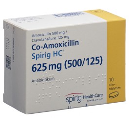CO-AMOXICILLINE Spirig HC cpr pell 625 mg 10 pce