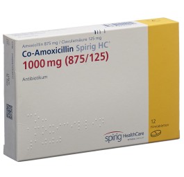 CO-AMOXICILLINE Spirig HC cpr pell 1000 mg 12 pce