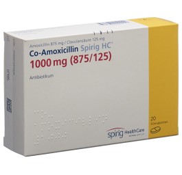 CO-AMOXICILLINE Spirig HC cpr pell 1000 mg 20 pce