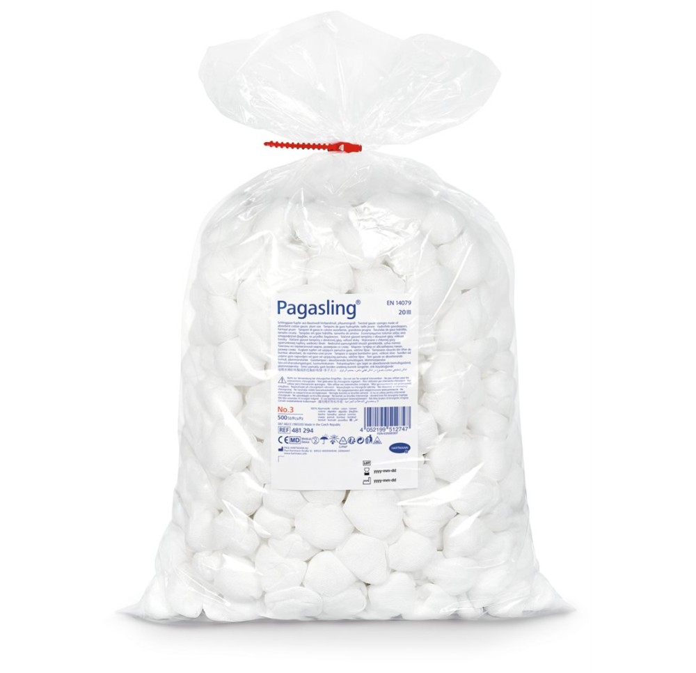 PAGASLING boules gazes Gr3 2 x 500 pce