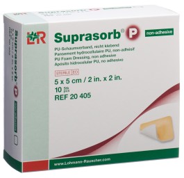 SUPRASORB P pansement mousse 5x5cm n ad 10 pce