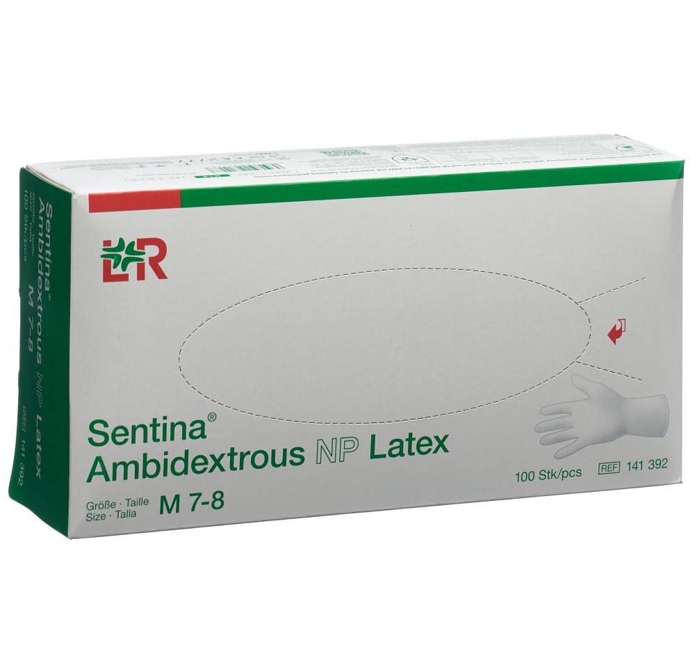 SENTINA gants M latex 100 pce