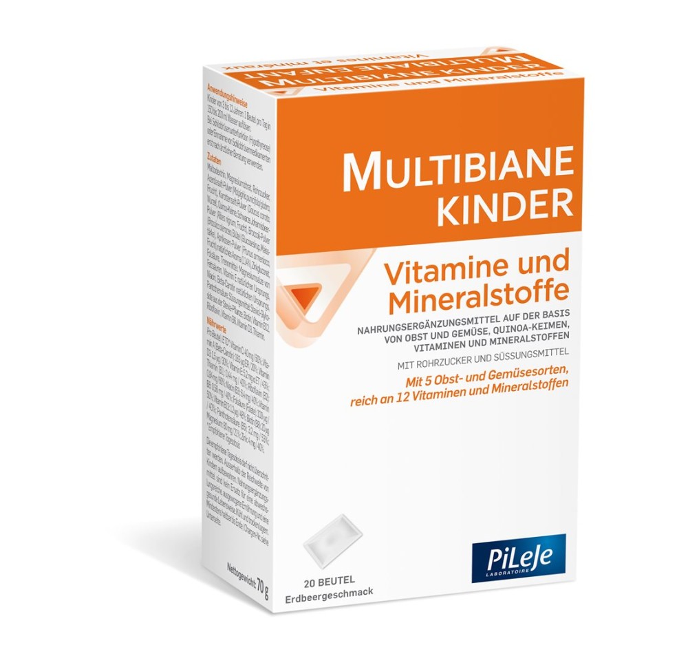 MULTIBIANE enfant vitamines et minéraux pdr 20 pce MULTIBIANE enfant vitamines et minéraux pdr 20 pce