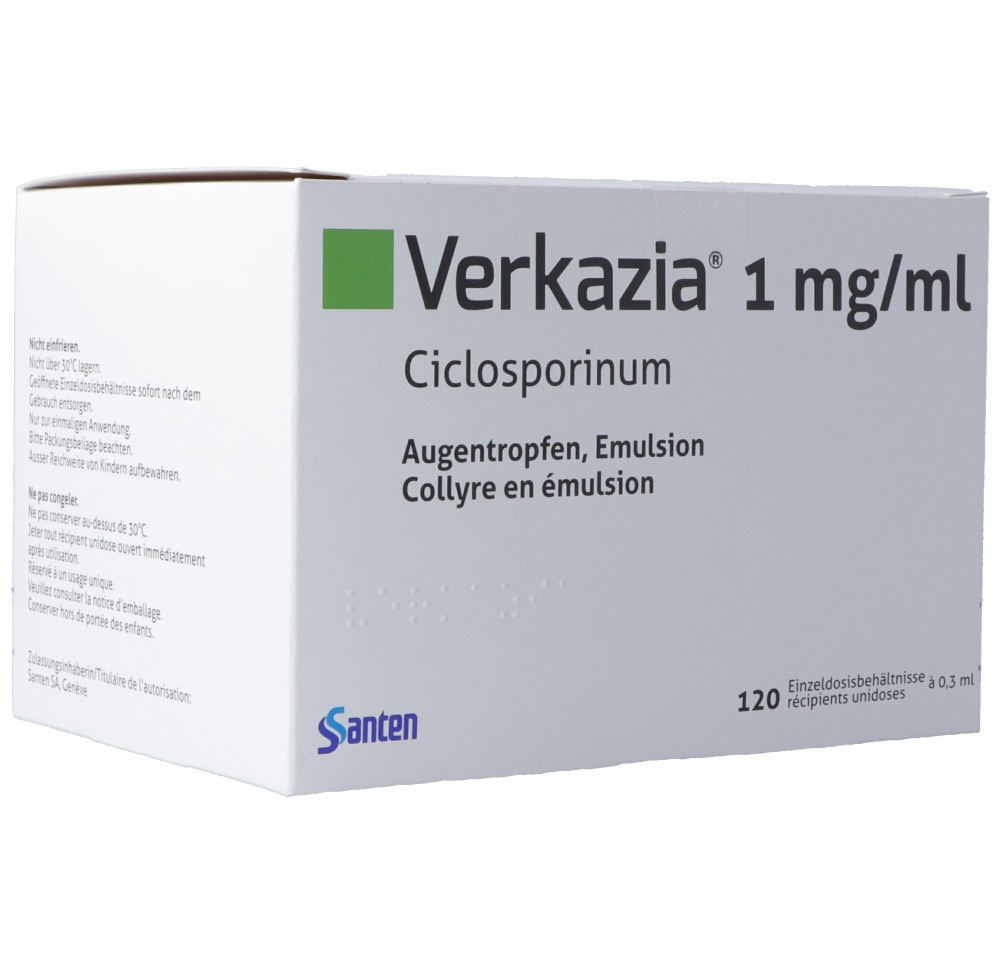VERKAZIA gtt opht 120 monodos 0.3 ml VERKAZIA gtt opht 120 monodos 0.3 ml