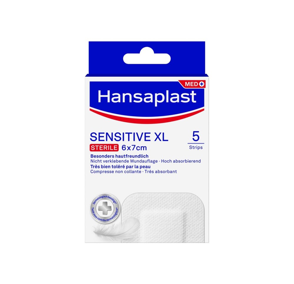 HANSAPLAST Sensitive Strips XL (nouveau) 5 pce HANSAPLAST Sensitive Strips XL (nouveau) 5 pce