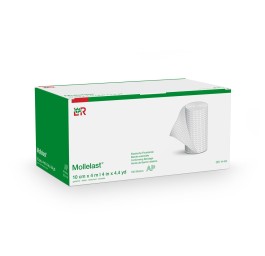 MOLLELAST bande fixat élast 10cmx4m blanc 100 pce
