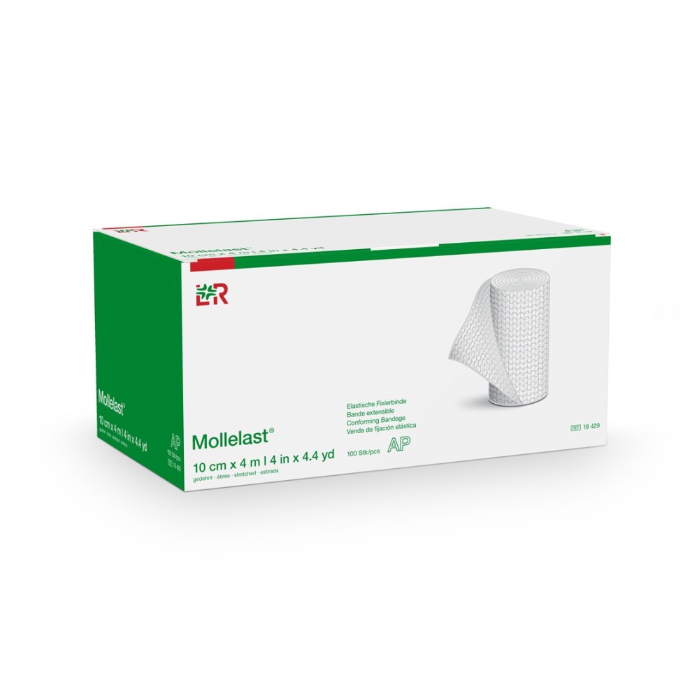 MOLLELAST bande fixat élast 10cmx4m blanc 100 pce MOLLELAST bande fixat élast 10cmx4m blanc 100 pce