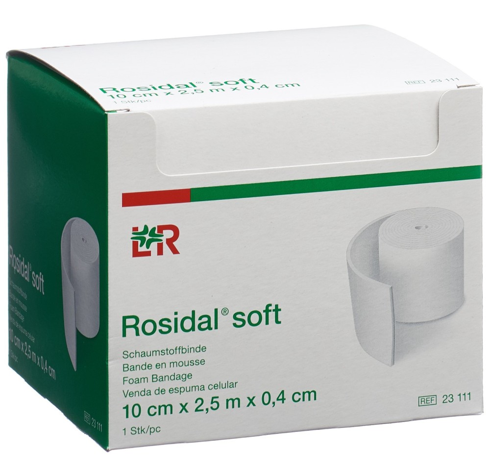 ROSIDAL soft bande mousse 2.5mx10cmx0.4cm ROSIDAL soft bande mousse 2.5mx10cmx0.4cm