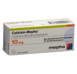 CETIRIZIN Mepha Lactab 10 mg 30 pce