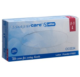 SEMPERCARE Edition gants Latex L n poudré 100 pce
