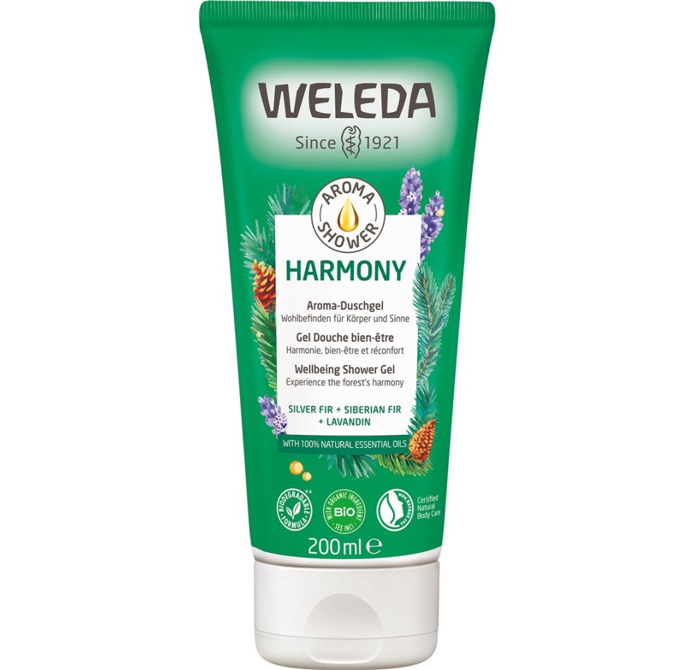 WELEDA aroma shower harmony tb 200 ml WELEDA aroma shower harmony tb 200 ml