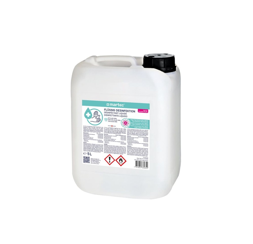 MARTEC Désinfectant liquide avec aloe vera 5 lt