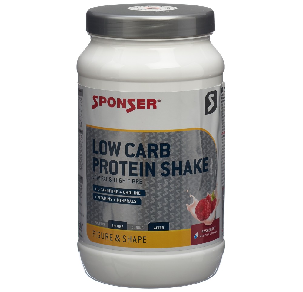 SPONSER Low Carb Protein Shake Raspberry 550 g SPONSER Low Carb Protein Shake Raspberry 550 g