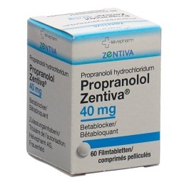 PROPRANOLOL Zentiva cpr pell 40 mg bte 60 pce