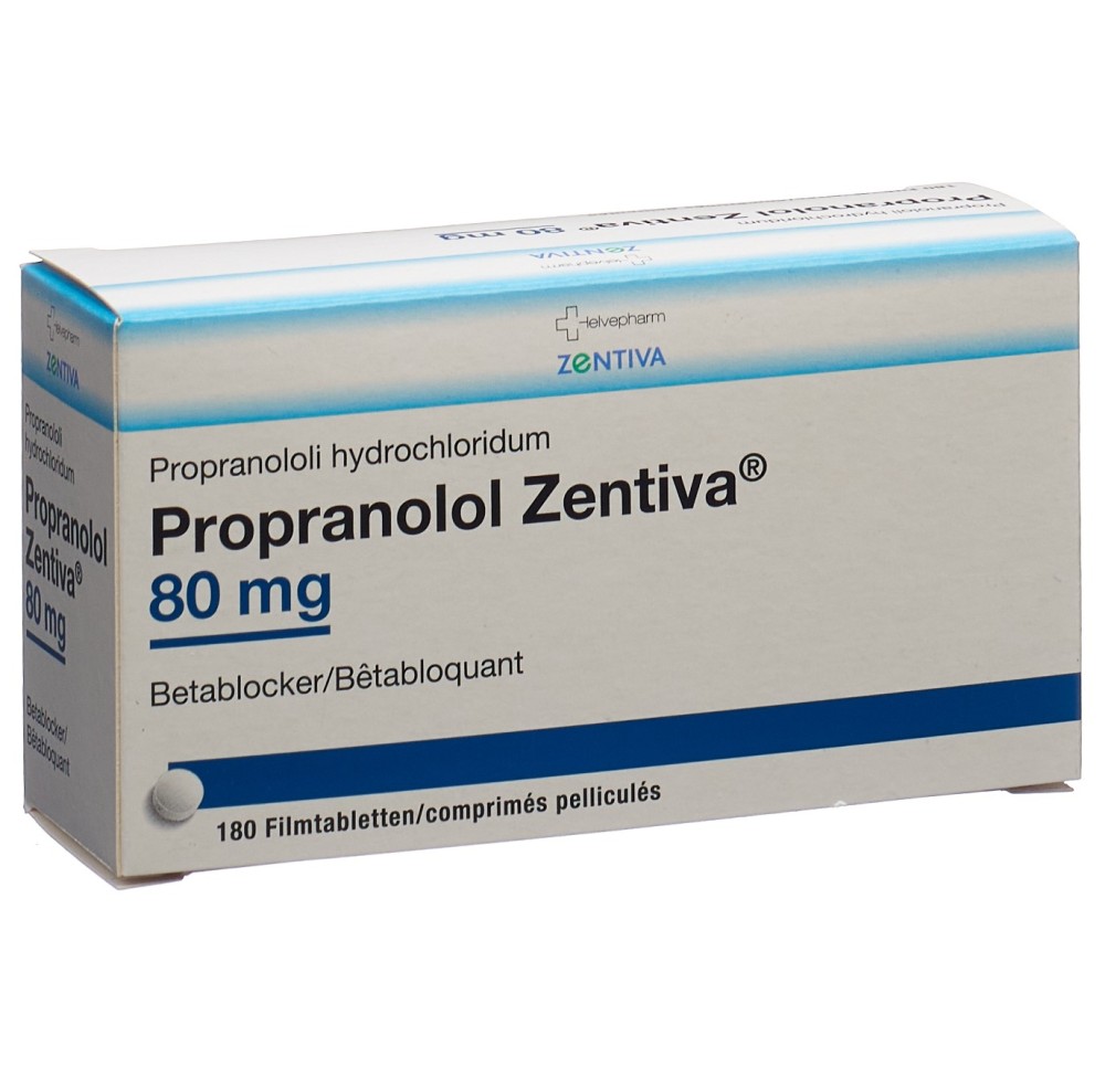 PROPRANOLOL Zentiva cpr pell 80 mg bte 180 pce PROPRANOLOL Zentiva cpr pell 80 mg bte 180 pce