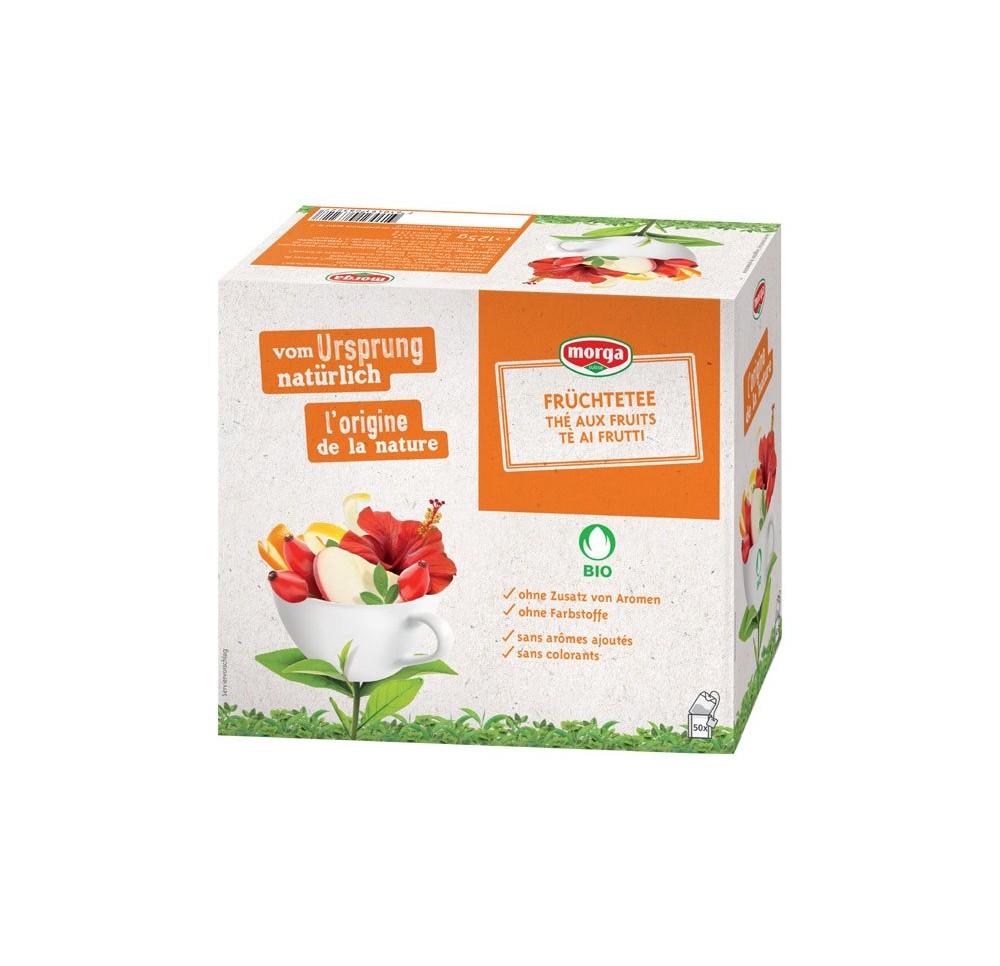 MORGA thé aux fruits a/p bio bourgeon sach 50 pce