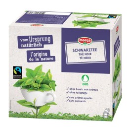 MORGA thé noir a/p bio fairtrade bourgeon 50 pce