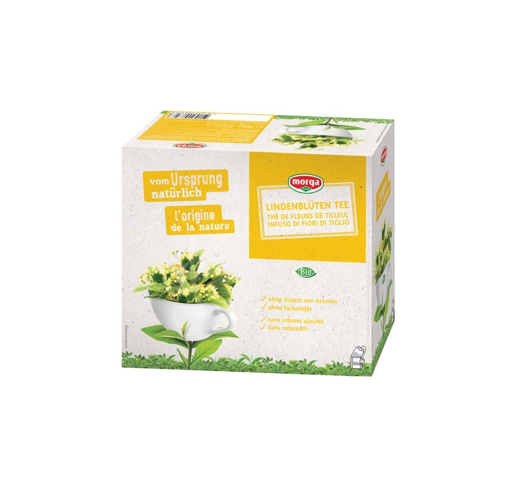 MORGA thé fleurs de tilleul a/p bio sach 50 pce