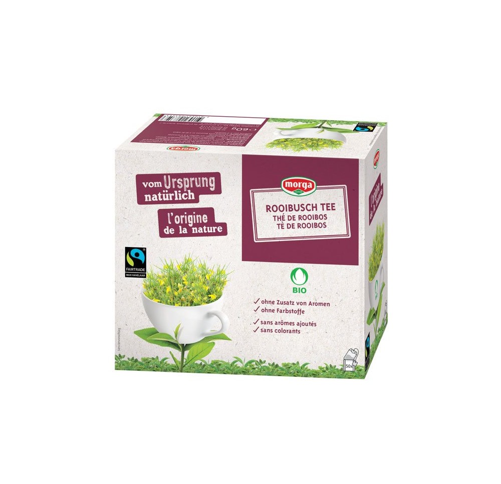 MORGA thé rooibos a/p bio fairtrade bourg 50 pce