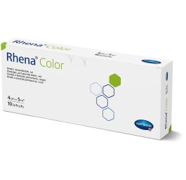 RHENA Color bandes élast 4cmx5m rouge ouv 10 pce