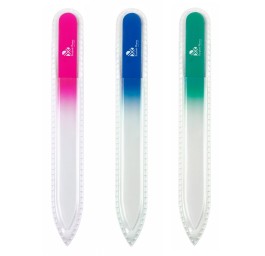 BORGHETTI Lime à ongles verre 13.5cm colorée ass