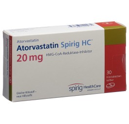 ATORVASTATINE Spirig HC cpr pell 20 mg 30 pce