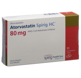 ATORVASTATINE Spirig HC cpr pell 80 mg 30 pce