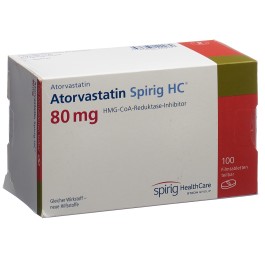 ATORVASTATINE Spirig HC cpr pell 80 mg 100 pce