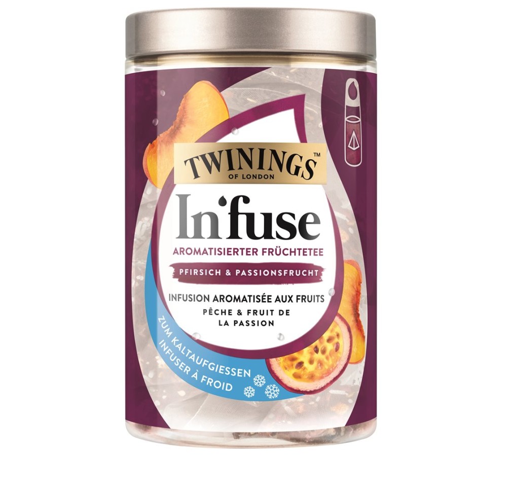 TWININGS Infuse Pfirsich Passionsfrucht 12 x 2.5 g