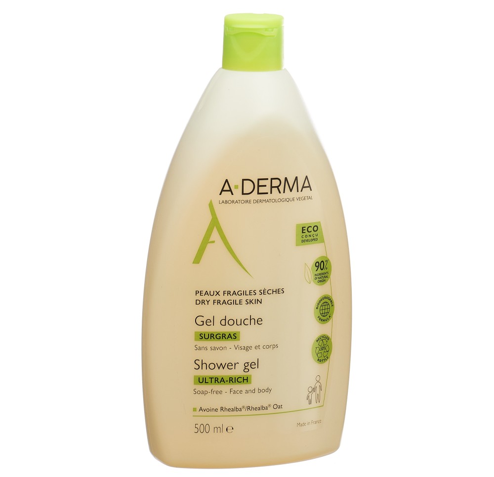 A-DERMA Gel douche surgras (nouveau) 500 ml