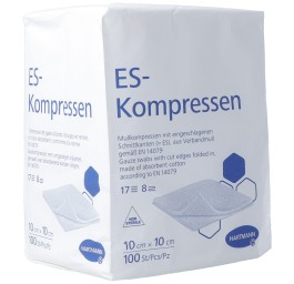 HARTMANN compresse ES 8couches 10x10cm 100 pce