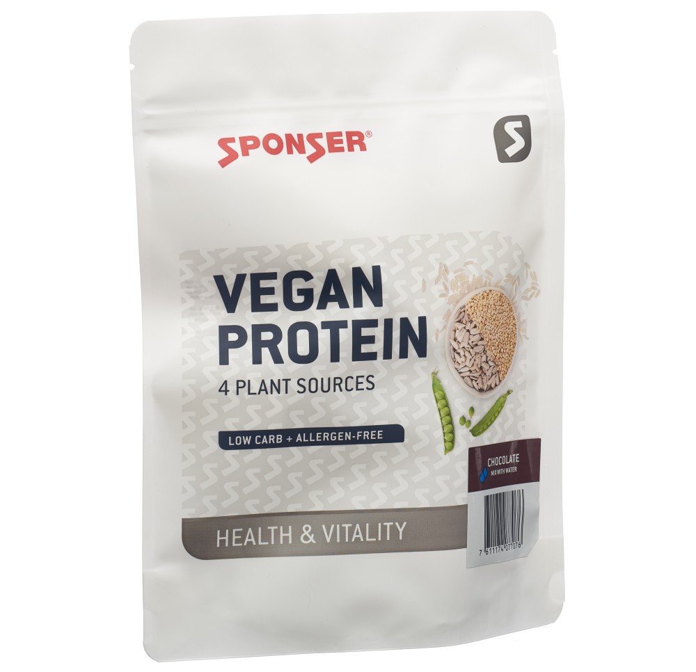 SPONSER Vegan Protein chocolate sach 480 g